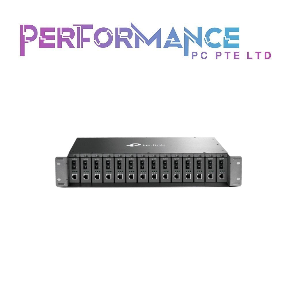 TL-MC1400 14-slot unmanaged Fiber Converter Chassis, single power supply, 19-inch rack mountable, 2 cooling fans (3 YEARS WARRANTY BY BAN LEONG TECHNOLOGIES PTE LTD)