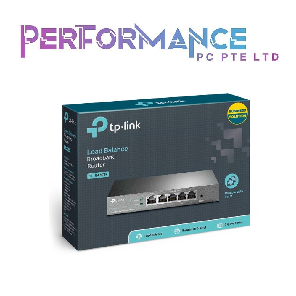TP-Link TL-R470T+ Safestream Multi WAN Router  4 10/100M WAN Ports w/ –  performance-pc-pte-ltd