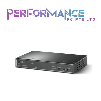 TP-Link TL-SF1009P 9 Port Fast Ethernet 10/100Mbps PoE Switch | 8 PoE+ Ports 65W | Sturdy Metal w/Shielded Ports | Extend Mode | Priority Mode | Isolation Mode (3 YEARS WARRANTY BY BAN LEONG TECHNOLOGIES PTE LTD)