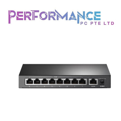 TP-Link TL-SF1009P 9 Port Fast Ethernet 10/100Mbps PoE Switch | 8 PoE+ Ports 65W | Sturdy Metal w/Shielded Ports | Extend Mode | Priority Mode | Isolation Mode (3 YEARS WARRANTY BY BAN LEONG TECHNOLOGIES PTE LTD)