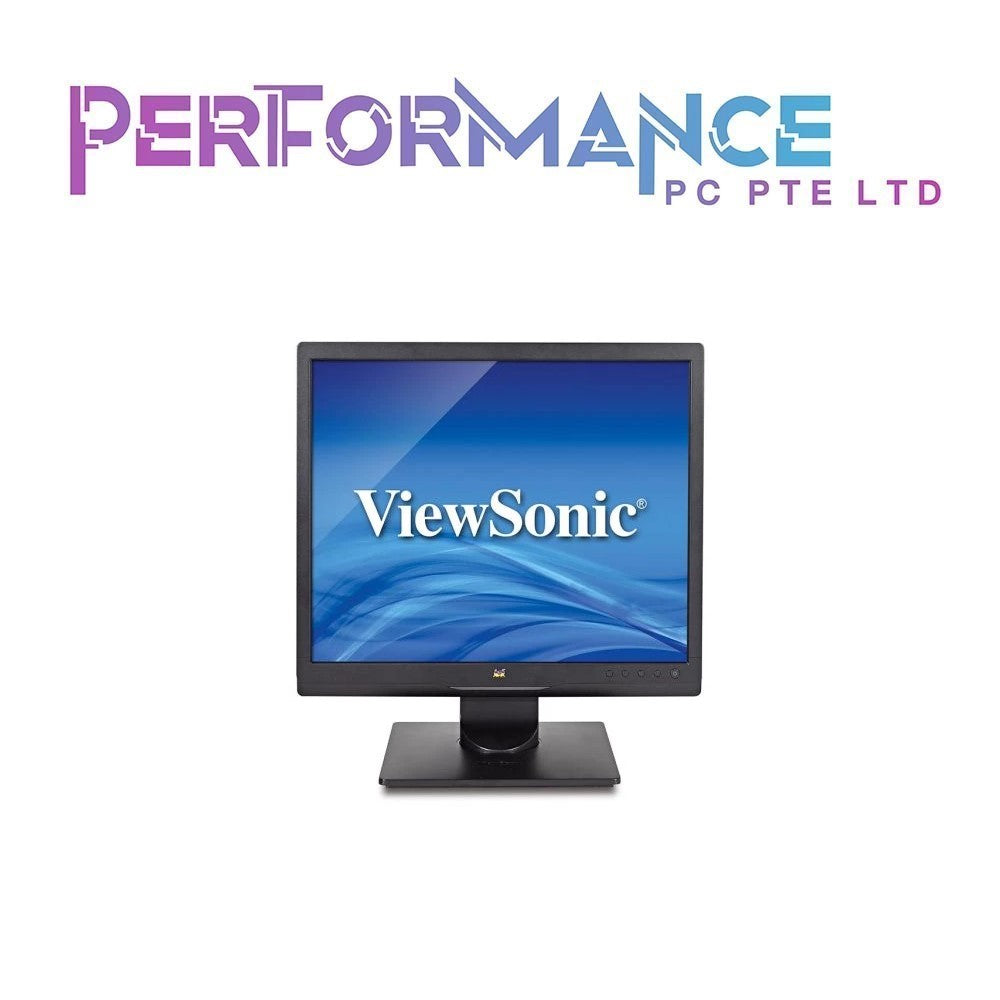 ViewSonic VA708A 17 Inch 1024p LED Monitor with 100% sRGB Color Correction and 5:4 Aspect Ratio, Black (3 YEARS WARRANTY BY KARIA TECHOLOGY PTE LTD)