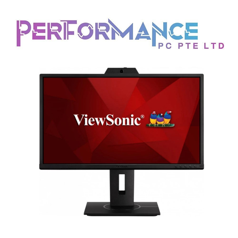 ViewSonic VG2440V 24 Inch 1080p IPS Video Conferencing Monitor with Integrated 2MP Camera, Microphone, Speakers, Eye Care, Ergonomic Design, HDMI DisplayPort VGA Inputs for Home and Office (3 YEARS WARRANTY BY KARIA TECHOLOGY PTE LTD)