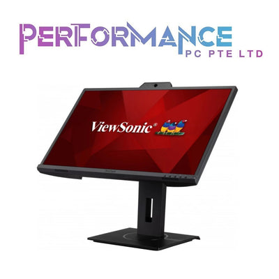 ViewSonic VG2440V 24 Inch 1080p IPS Video Conferencing Monitor with Integrated 2MP Camera, Microphone, Speakers, Eye Care, Ergonomic Design, HDMI DisplayPort VGA Inputs for Home and Office (3 YEARS WARRANTY BY KARIA TECHOLOGY PTE LTD)