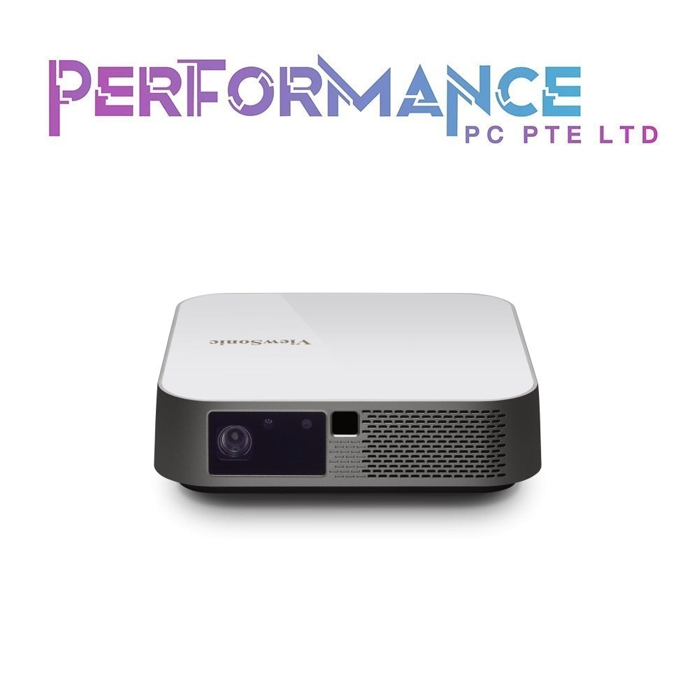 ViewSonic M2e 1080p Portable Projector with 1000 LED Lumens, H/V Keystone, Auto Focus, Harman Kardon Bluetooth Speakers, HDMI, USB C, 16GB Storage, Stream Netflix with Dongle (2 YEARS WARRANTY BY KARIA TECHOLOGY PTE LTD)