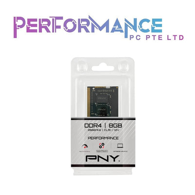 PNY Performance DDR4 2666MHz 4GB/8GB/16GB Notebook Memory (Single Pack) (LIFETIME WARRANTY BY KARIA TECHNOLOGY PTE LTD)