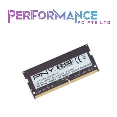 PNY Performance DDR4 2666MHz 4GB/8GB/16GB Notebook Memory (Single Pack) (LIFETIME WARRANTY BY KARIA TECHNOLOGY PTE LTD)