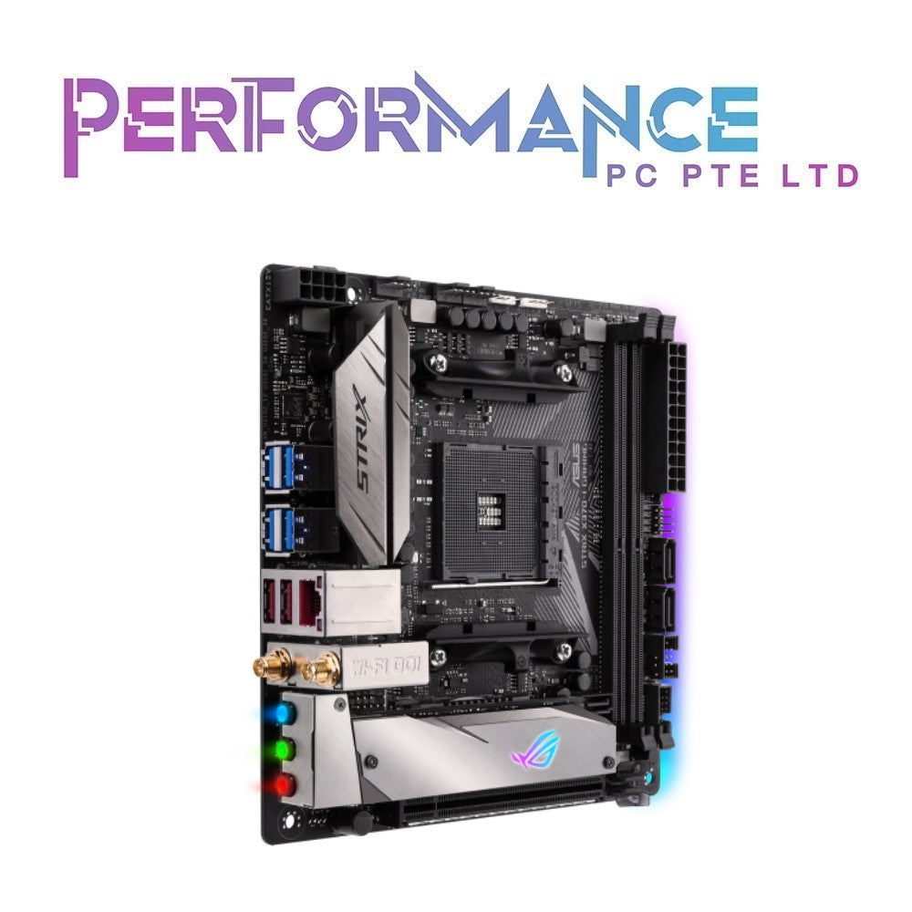 ASUS ROG STRIX X370-I GAMING AMD Ryzen AM4DDR4 M.2 mini-ITX X370 Motherboard with onboard 802.11ac WiFi, Gigabit LAN and USB 3.1 (3 YEARS WARRANTY BY AVERTEK ENTERPRISES PTE LTD)