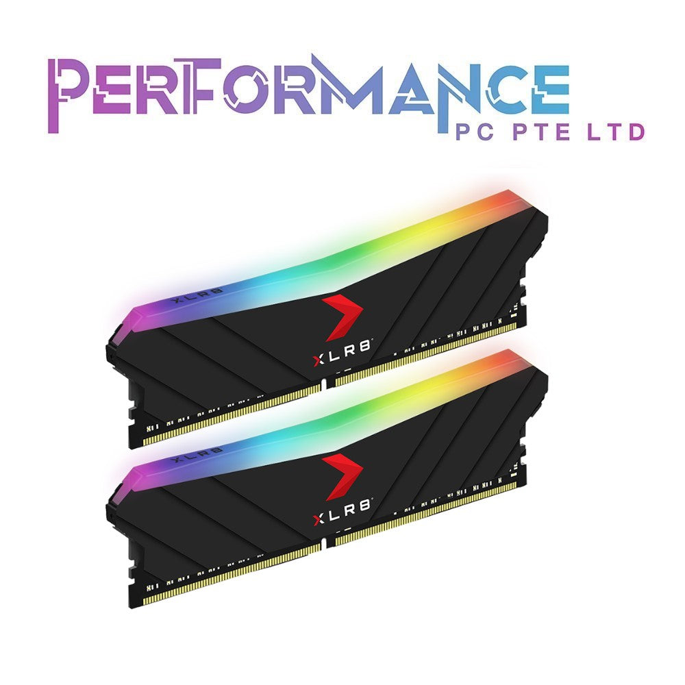 PNY XLR8 Gaming EPIC-X 16GB/32GB (2x8GB)/(2x16GB) RGB DDR4 DRAM 3200MHz (PC4-25600) CL16 1.35V RGB Dual Channel Desktop (DIMM) Memory – MD16GK2D4320016XRGB/MD32GK2D4320016XRGB (LIFETIME WARRANTY BY KARIA TECHNOLOGY PTE LTD)