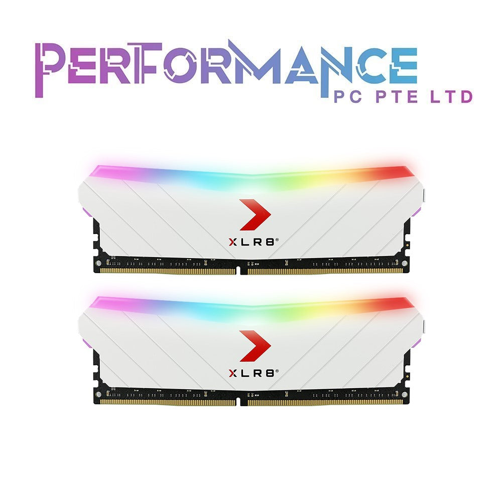 PNY XLR8 Gaming EPIC-X RGB DDR4 3200MHz Desktop Memory RAM White 16GB/32GB (2x8GB)/(2x16GB) – (MD16GK2D4320016XWRGB/MD32GK2D4320016XWRGB) (LIFETIME WARRANTY BY KARIA TECHNOLOGY PTE LTD)