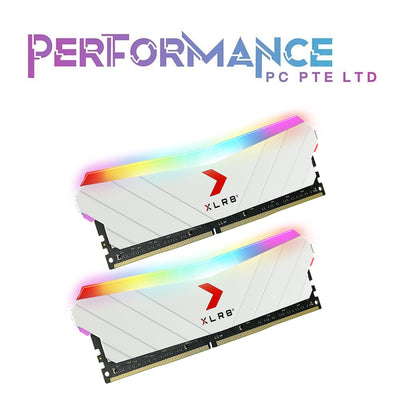 PNY XLR8 Gaming EPIC-X RGB DDR4 3200MHz Desktop Memory RAM White 16GB/32GB (2x8GB)/(2x16GB) – (MD16GK2D4320016XWRGB/MD32GK2D4320016XWRGB) (LIFETIME WARRANTY BY KARIA TECHNOLOGY PTE LTD)