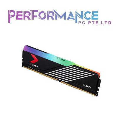 PNY XLR8 DDR5 6000MHz 16GB/32GB (1x16GB)/(2x16GB) MAKO RGB Desktop Memory - 38/38/38/77,1.3v,1KIT,MXR,RGB (LIFETIME WARRANTY BY KARIA TECHNOLOGY PTE LTD)