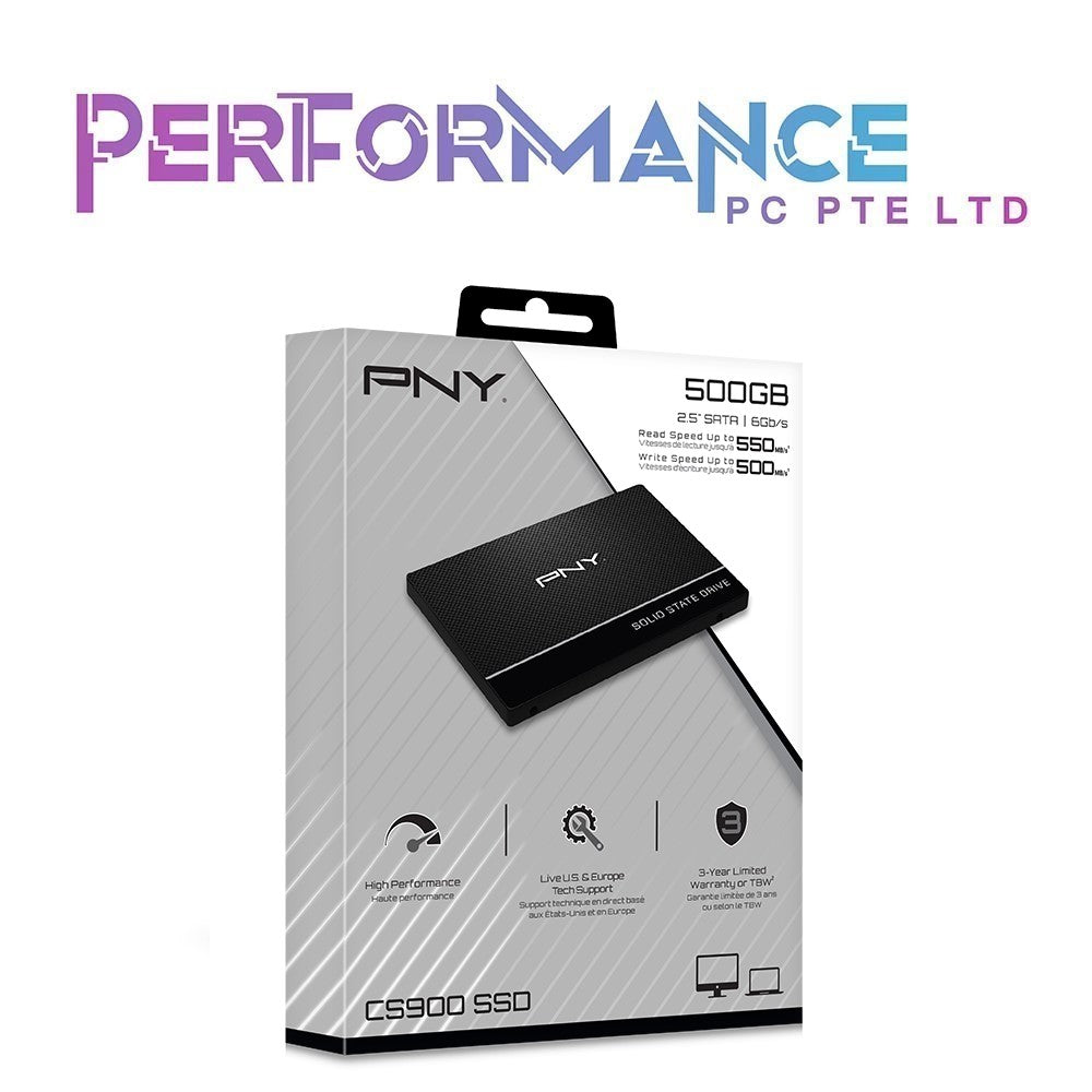 PNY CS900 240GB/480GB/500GB/1TB 3D NAND 2.5" SATA III Internal Solid State Drive (SSD) (3 YEARS WARRANTY BY KARIA TECHNOLOGY PTE LTD)