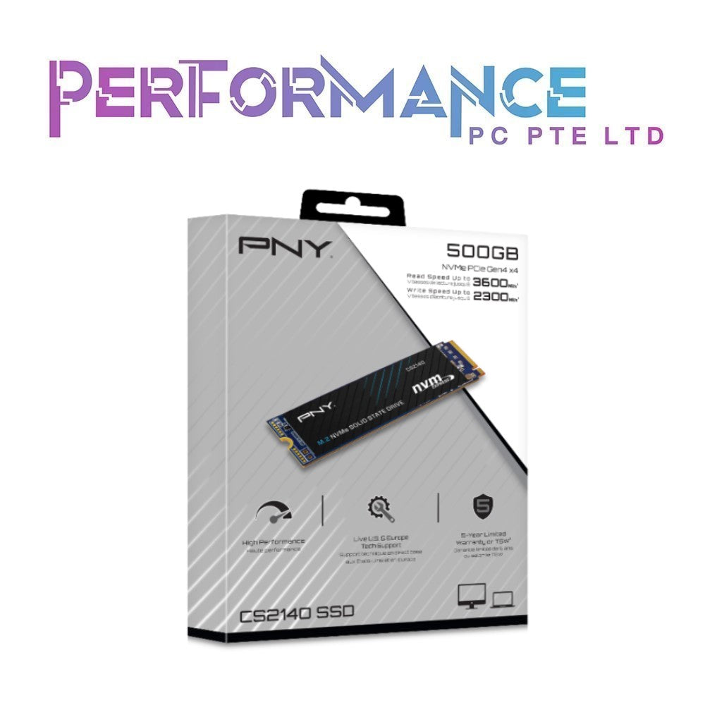 PNY CS2140 500GB/1TB/2TB M.2 NVMe Gen4 x4 Internal Solid State Drive (SSD) (5 YEARS WARRANTY BY KARIA TECHNOLOGY PTE LTD)