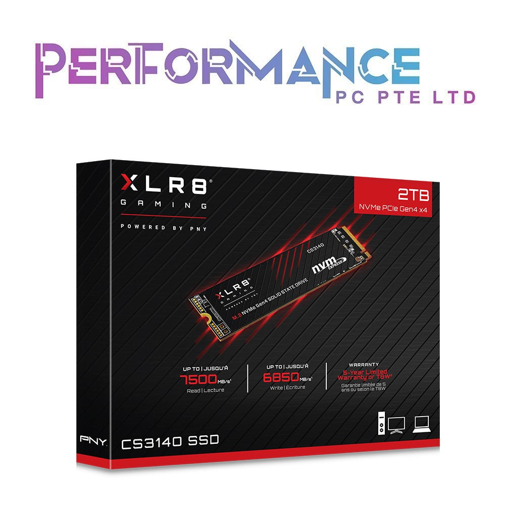 PNY XLR8 CS3140 1TB/2TB M.2 NVMe Gen4 x4 Internal Solid State Drive (SSD) (5 YEARS WARRANTY BY KARIA TECHNOLOGY PTE LTD)
