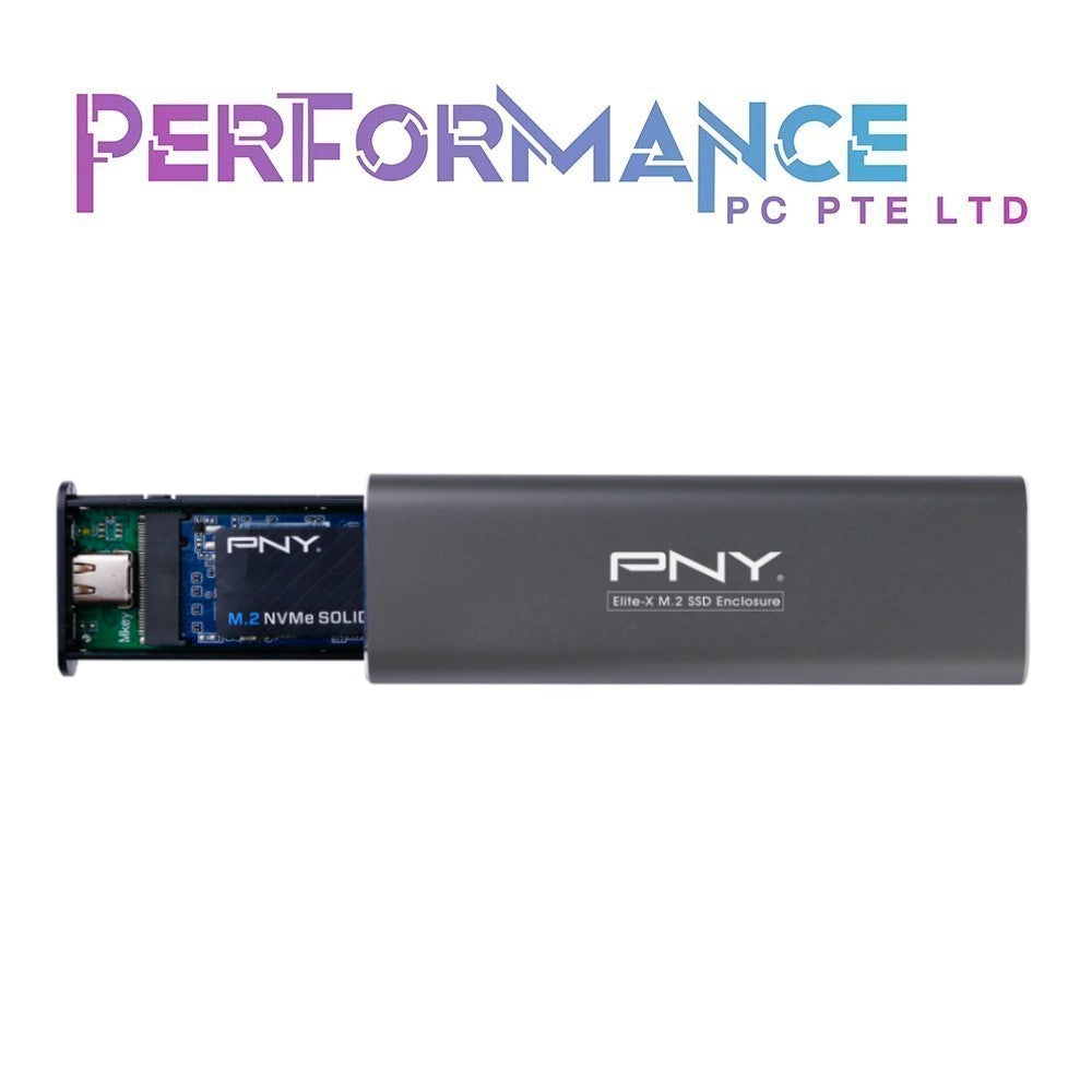 PNY Elite-X M.2 2280 SSD Enclosure - Dark Grey (3 YEARS WARRANTY BY KARIA TECHNOLOGY PTE LTD)