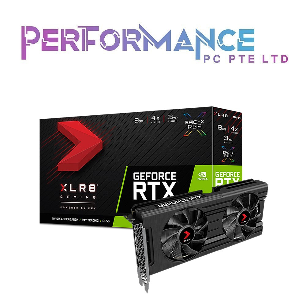 PNY GeForce RTX 3050 8GB XLR8 Gaming Revel Epic-X RGB™ Dual Fan Graphics Card (3 YEARS WARRANTY BY KARIA TECHNOLOGY PTE LTD)