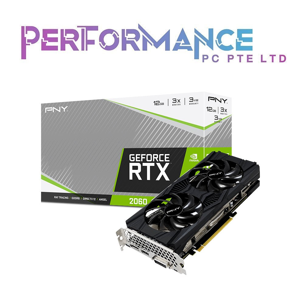 PNY RTX 2060 Graphics Card 12GB REVEL DUAL FAN PB (3 YEARS WARRANTY BY KARIA TECHNOLOGY PTE LTD)