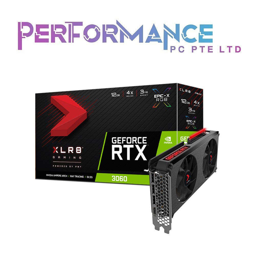 PNY GeForce RTX 3060 12GB XLR8 Gaming REVEL EPIC-X RGB Dual Fan Edition (3 YEARS WARRANTY BY KARIA TECHNOLOGY PTE LTD)