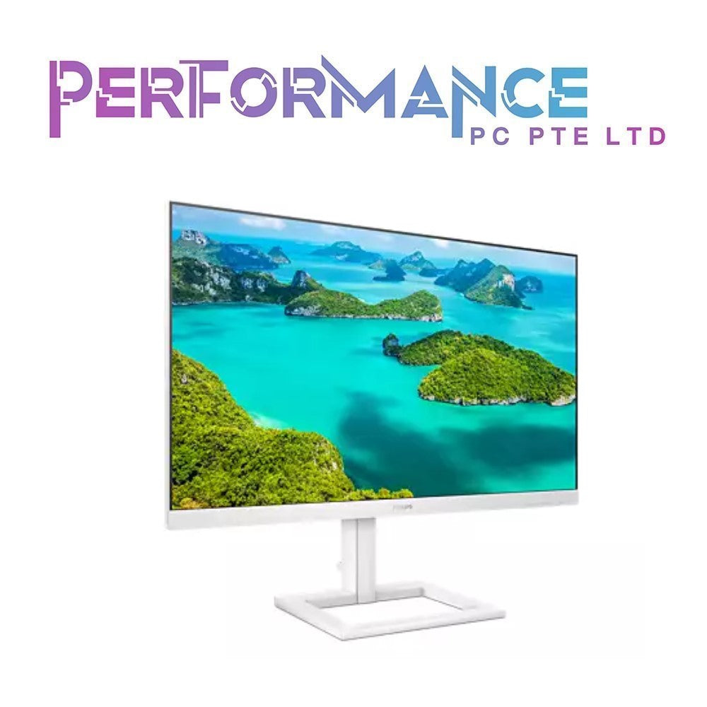 Philips 246E1EW 23.8" White Monitor QHD IPS USB-C Freesync Flicker-free (3 YEARS WARRANTY BY CONVERGENT SYSTEMS PTE LTD)