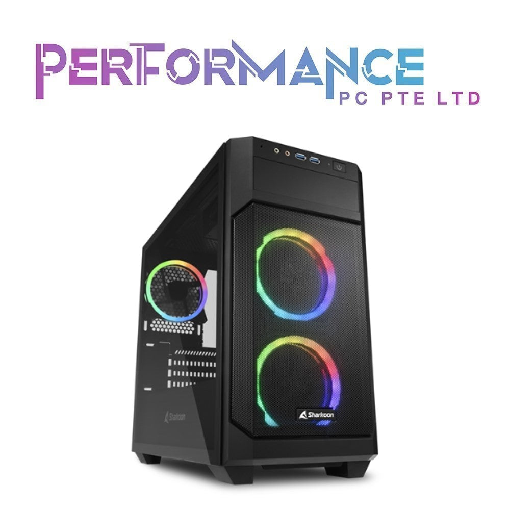 Sharkoon V1000 RGB (MATX) 3 x 120 ARGB Fans/RGB Controller - Black (1 YEAR WARRANTY BY CORBELL TECHNOLOGY PTE LTD)