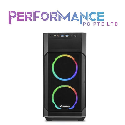 Sharkoon V1000 RGB (MATX) 3 x 120 ARGB Fans/RGB Controller - Black (1 YEAR WARRANTY BY CORBELL TECHNOLOGY PTE LTD)