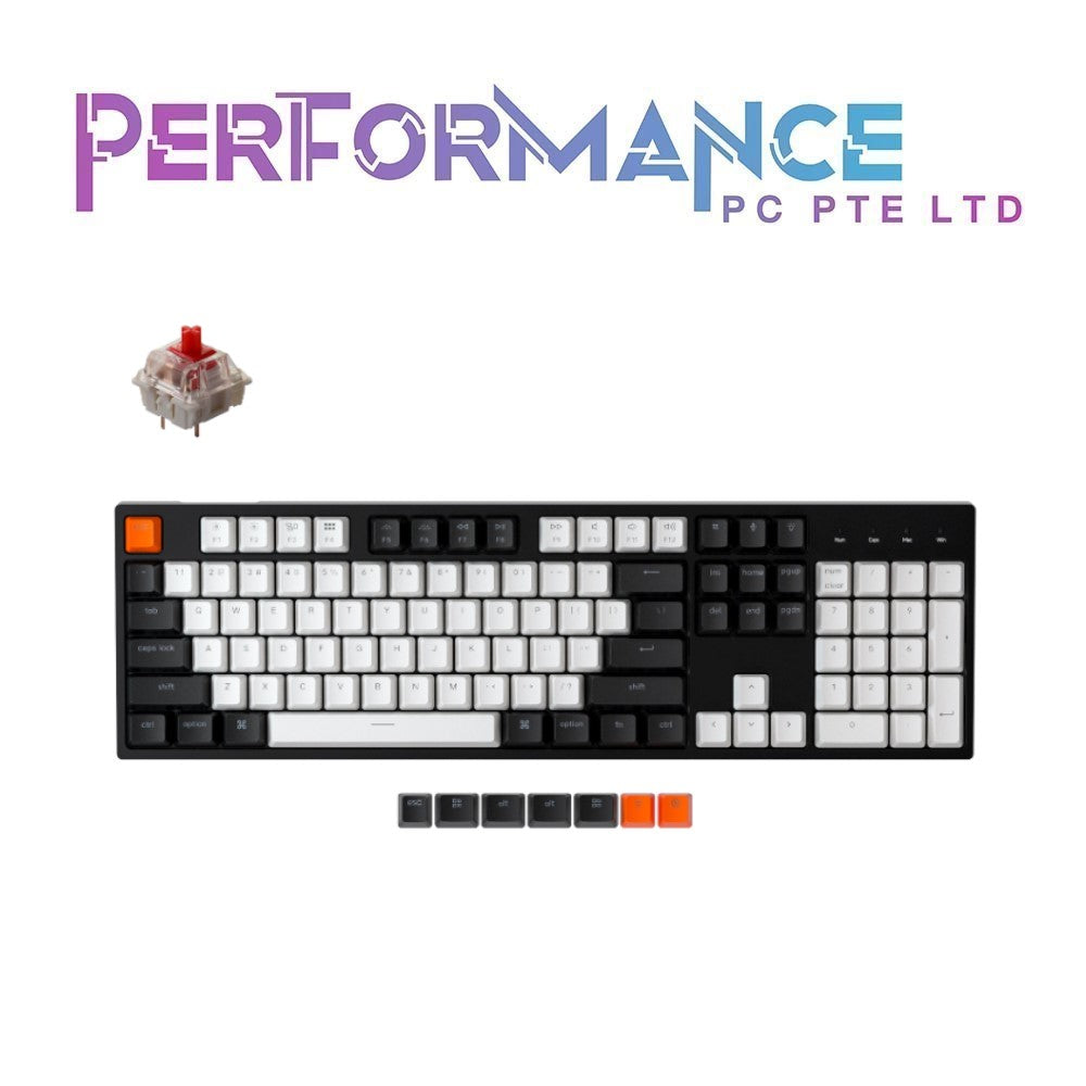 Keychron C2 104 Key Non-Backlit Wired Hot Swap Gateron Blue/Red/Brown Switch (1 YEAR WARRANTY BY TECH DYNAMIC PTE LTD)