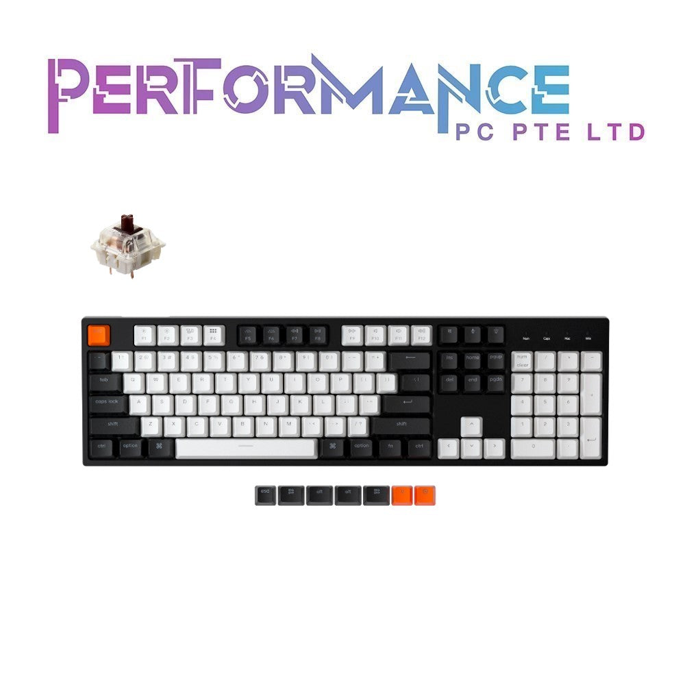 Keychron C2 104 Key Non-Backlit Wired Hot Swap Gateron Blue/Red/Brown Switch (1 YEAR WARRANTY BY TECH DYNAMIC PTE LTD)