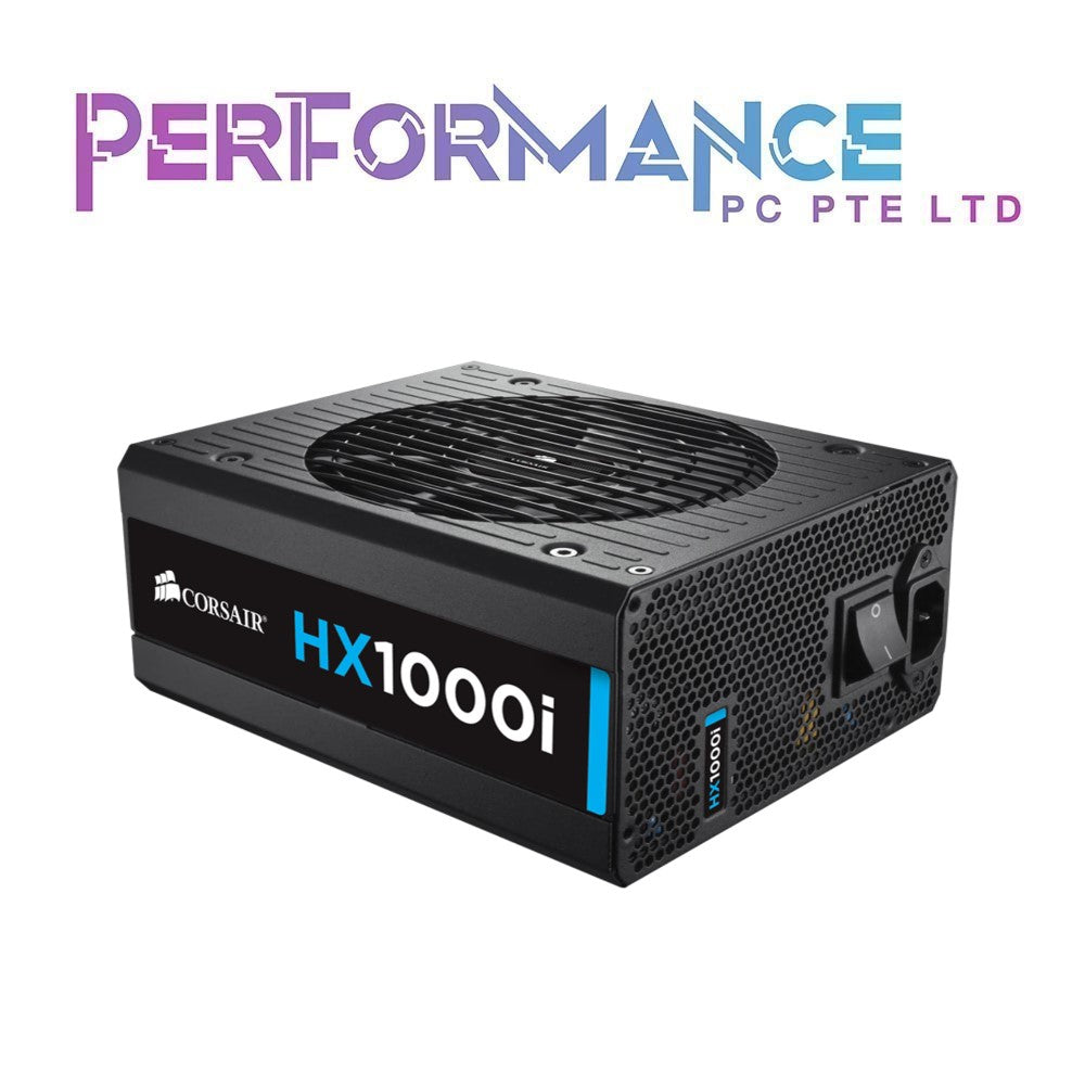 Corsair HXi Series HX1000i Fully Modular Ultra-Low Noise 1000W 80 PLUS® Platinum Digital Power Supply (10 YEARS WARRANTY BY CONVERGENT SYSTEMS PTE LTD)