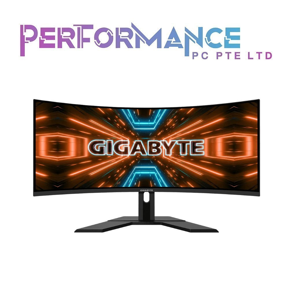 Gigabyte G34WQC 34" 144Hz Ultra-Wide Curved Gaming Monitor, 3440 x 1440 VA 1500R Display, 1ms (MPRT) Response Time, 90% DCI-P3, VESA Display HDR400, FreeSync Premium, Black (G34WQC-SA) (3 YEARS WARRANTY BY CDL TRADING PTE LTD)