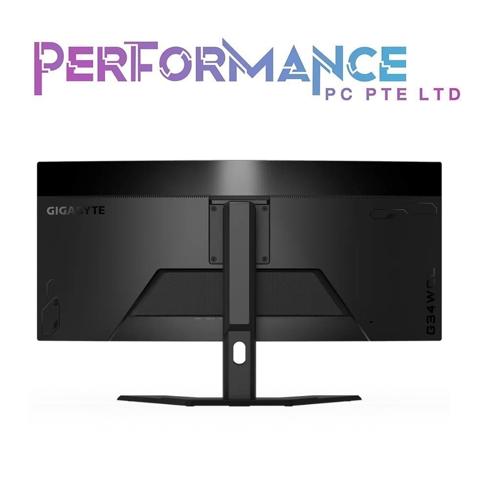 Gigabyte G34WQC 34" 144Hz Ultra-Wide Curved Gaming Monitor, 3440 x 1440 VA 1500R Display, 1ms (MPRT) Response Time, 90% DCI-P3, VESA Display HDR400, FreeSync Premium, Black (G34WQC-SA) (3 YEARS WARRANTY BY CDL TRADING PTE LTD)