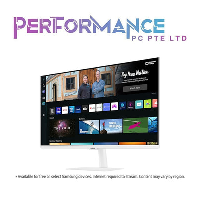 Samsung LS27BM501EEXXS 27" White Flat Monitor with Smart TV Experience, 1,920 x 1,080, 4ms (3 YEARS WARRANTY BY BAN LEONG TECHNOLOGIES PTE LTD)