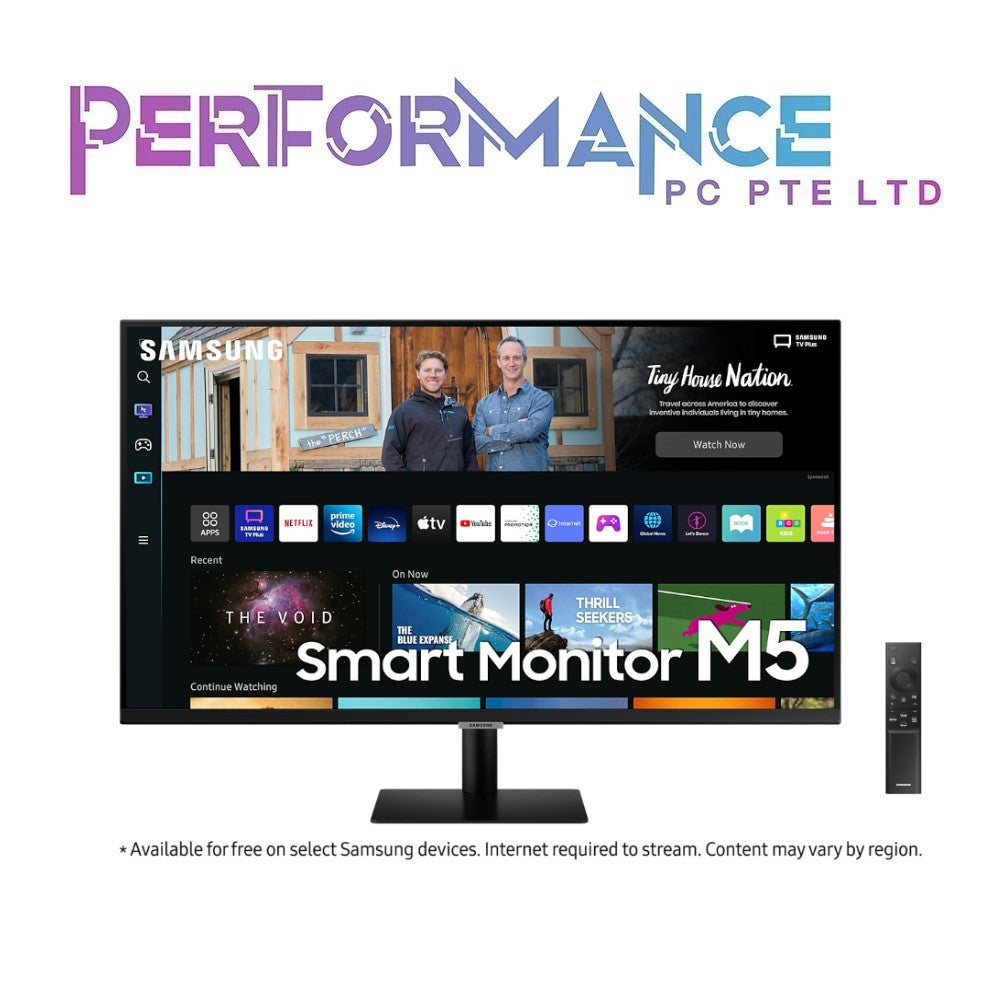 Samsung LS27BM500EEXXS 27" Flat Monitor with Smart TV Experience, 1,920 x 1,080, 4ms (3 YEARS WARRANTY BY BAN LEONG TECHNOLOGIES PTE LTD)