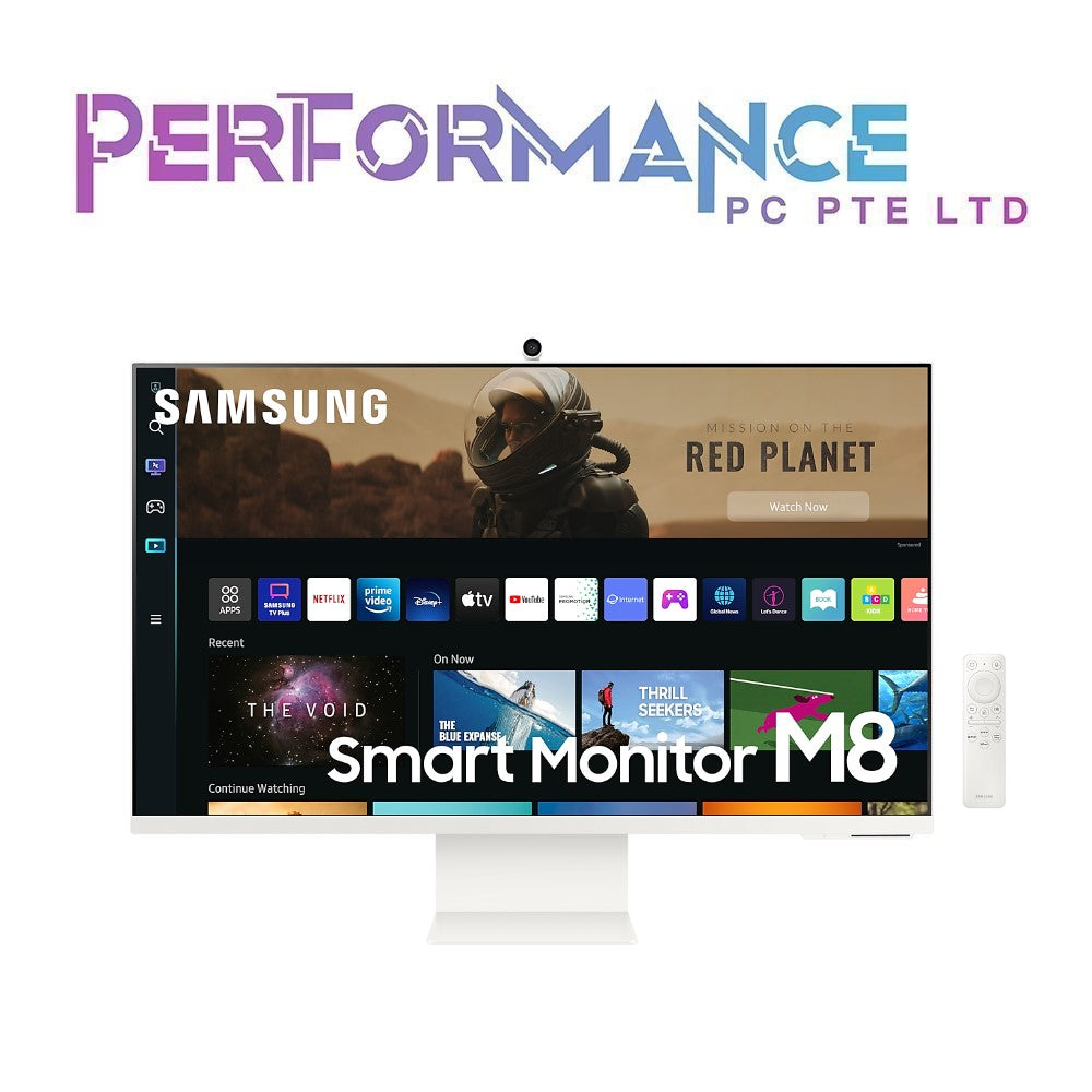 Samsung LS32BM801UEXXS 32 Inch Samsung M8 UHD Smart Monitor White, 3,840 x 2,160, 4ms (3 YEARS WARRANTY BY BAN LEONG TECHNOLOGIES PTE LTD)