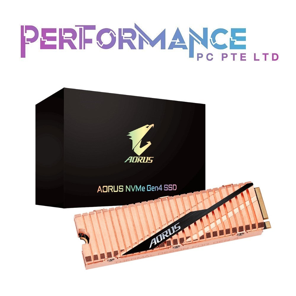 GIGABYTE AORUS Gen4 SSD NVMe 1.3 PCIe 4.0x4 M.2 SSD 500GB/1TB/2TB (R5000 / W2500) HEATSINK (5 YEARS WARRANTY BY CDL TRADING PTE LTD)