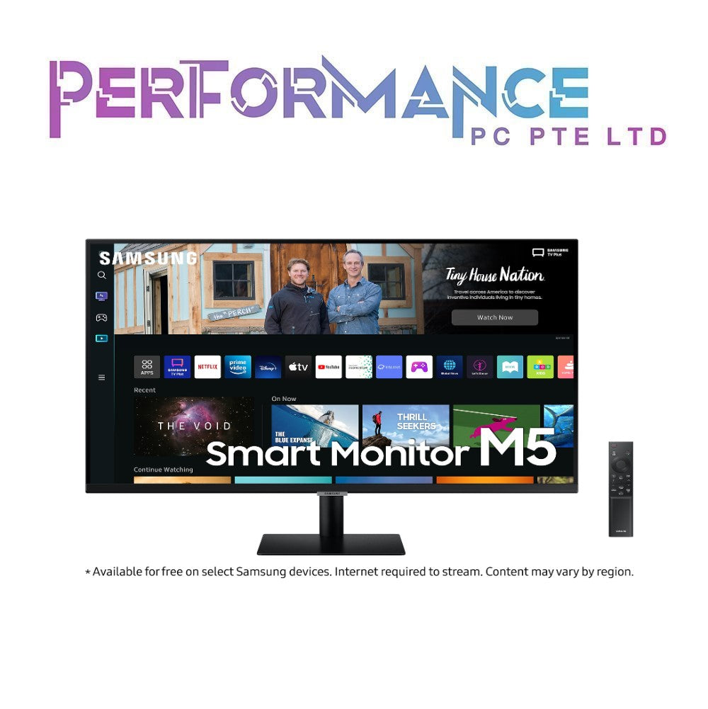 Samsung LS32BM500EEXXS 32 Inch Samsung M5 UHD Smart Monitor Black, 1,920 x 1,080, 4ms (3 YEARS WARRANTY BY BAN LEONG TECHNOLOGIES PTE LTD)