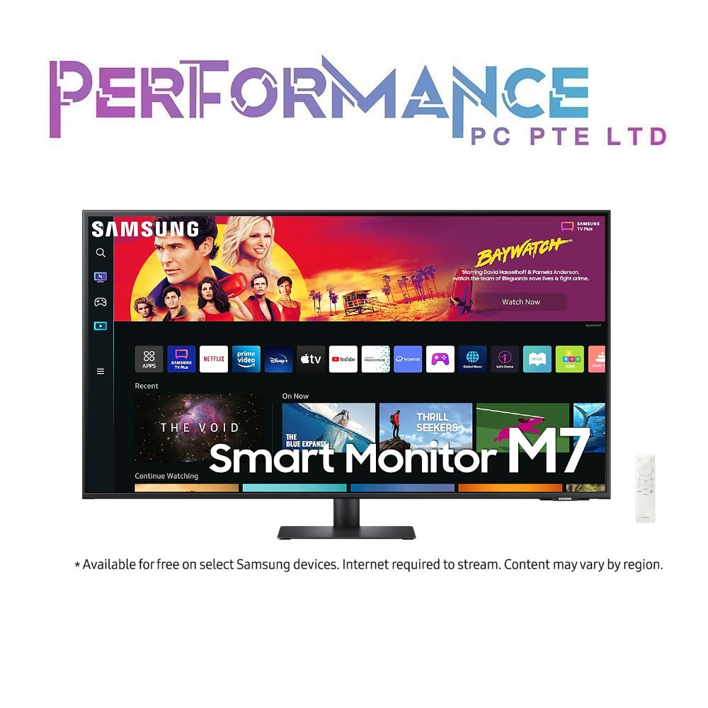 Samsung LS43BM702UEXXS 43 Inch Samsung M7 UHD Smart Monitor Black, 3,840 x 2,160, 4ms (3 YEARS WARRANTY BY BAN LEONG TECHNOLOGIES PTE LTD)