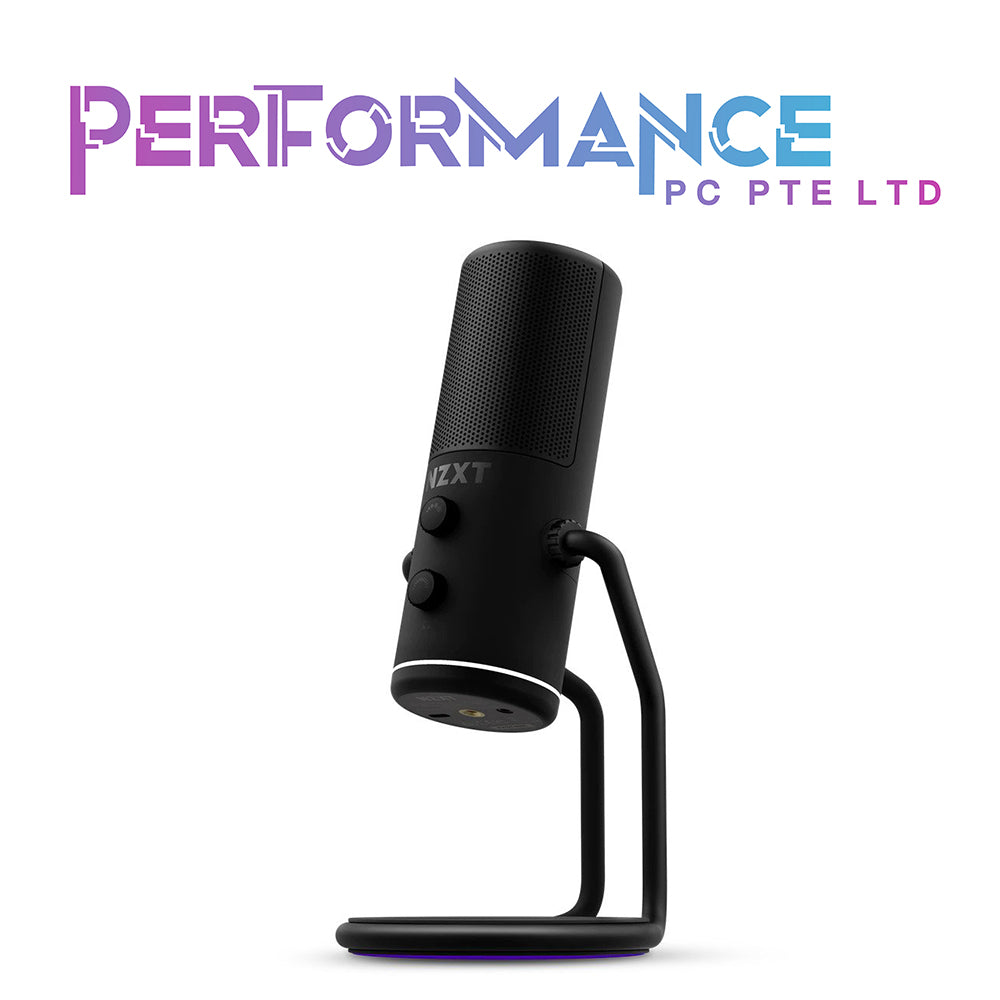 NZXT Wired USB Microphone Black/White (3 YEARS WARRANTY BY TECH DYNAMIC PTE LTD)
