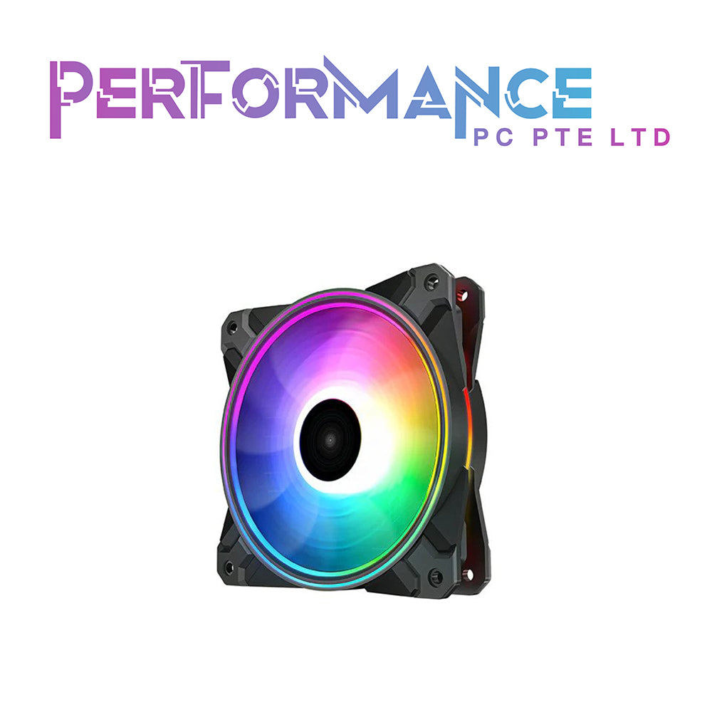 Deepcool CF120+, 3 x 12cm PWM ARGB Fan, 500-1800 RPM (3 in 1 Fan Pack) (1 YEAR WARRANTY BY TECH DYNAMIC PTE LTD)