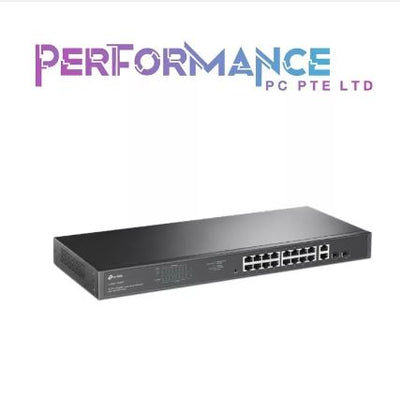 TP-Link TL-SG1218MPE Jetstream 16 Port Gigabit PoE Switch | 16 PoE+ Ports 192W, w/ 2 SFP Slots | Easy Smart | Rackmount | Support Vlan, QoS and IGMP (3 YEARS WARRANTY BY BAN LEONG TECHNOLOGIES PTE LTD)