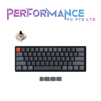 Keychron K12 Wireless Mechanical Keyboard 61 Key RGB Aluminium Hot Swap Gateron Brown/Blue Switch (1 YEAR WARRANTY BY TECH DYNAMIC PTE LTD)