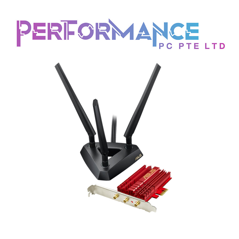 ASUS PCE-AC68 802.11ac Dual-band Wireless-AC1900 PCI-E Adapter with High Power Design for Longer WiFi Range (3 YEARS WARRANTY BY AVERTEK ENTERPRISES PTE LTD)
