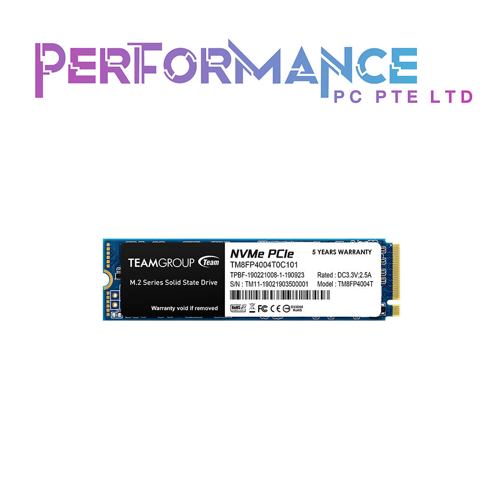 TEAMGROUP MP34 M.2 PCIe NVME SSD 256GB/1TB (5 YEARS WARRANTY BY AVERTEK ENTERPRISES PTE LTD)