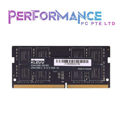 KLEVV PERF SODIMM - 8GB/16GB DDR4 3200 CL22 Laptop ram (Limited Lifetime Warranty By Tech Dynamic Pte Ltd)