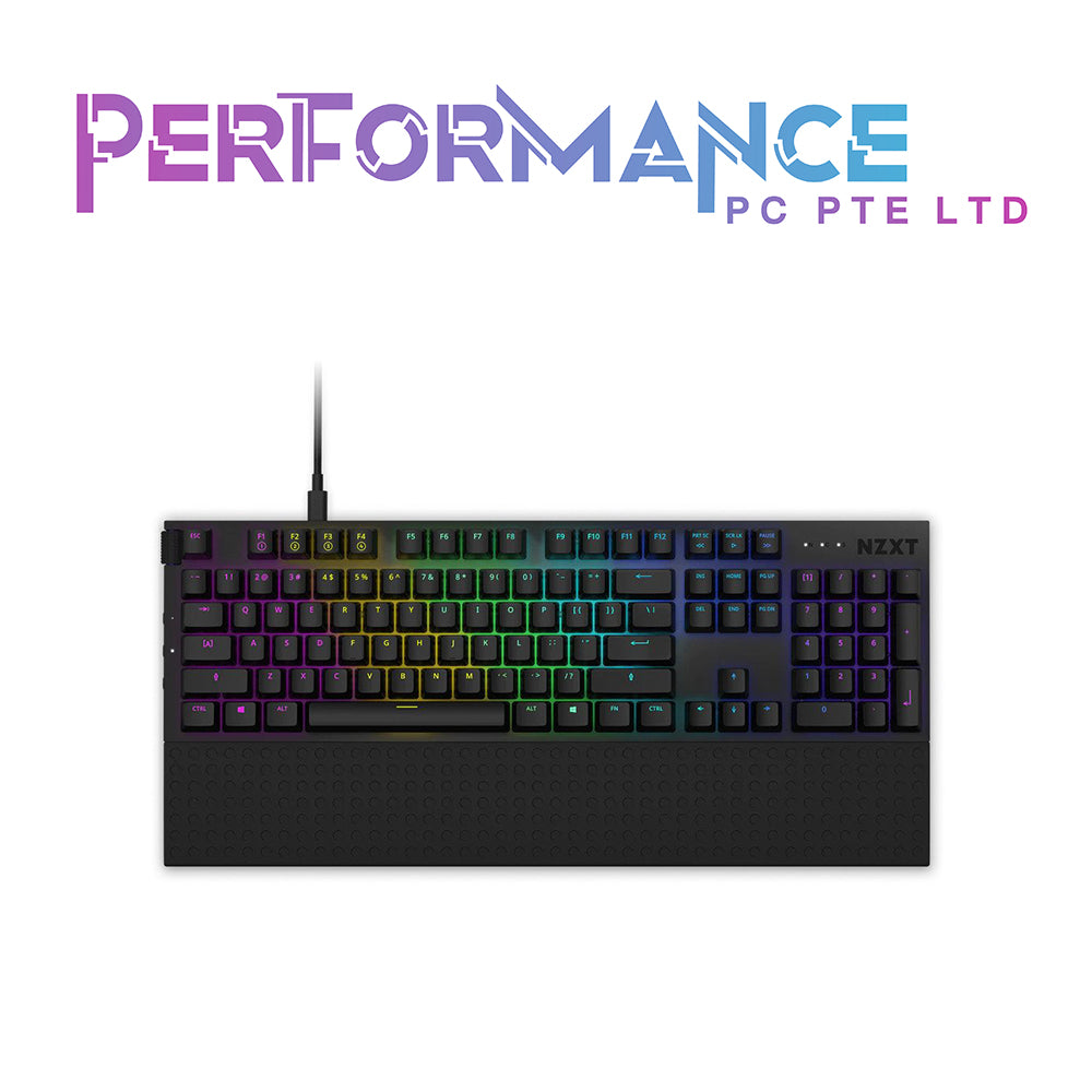 NZXT FUNCTION FL MKB BLACK/WHITE KEYBOARD (2 YEARS WARRANTY BY TECH DYNAMIC PTE LTD)