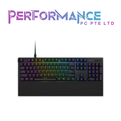 NZXT FUNCTION FL MKB BLACK/WHITE KEYBOARD (2 YEARS WARRANTY BY TECH DYNAMIC PTE LTD)