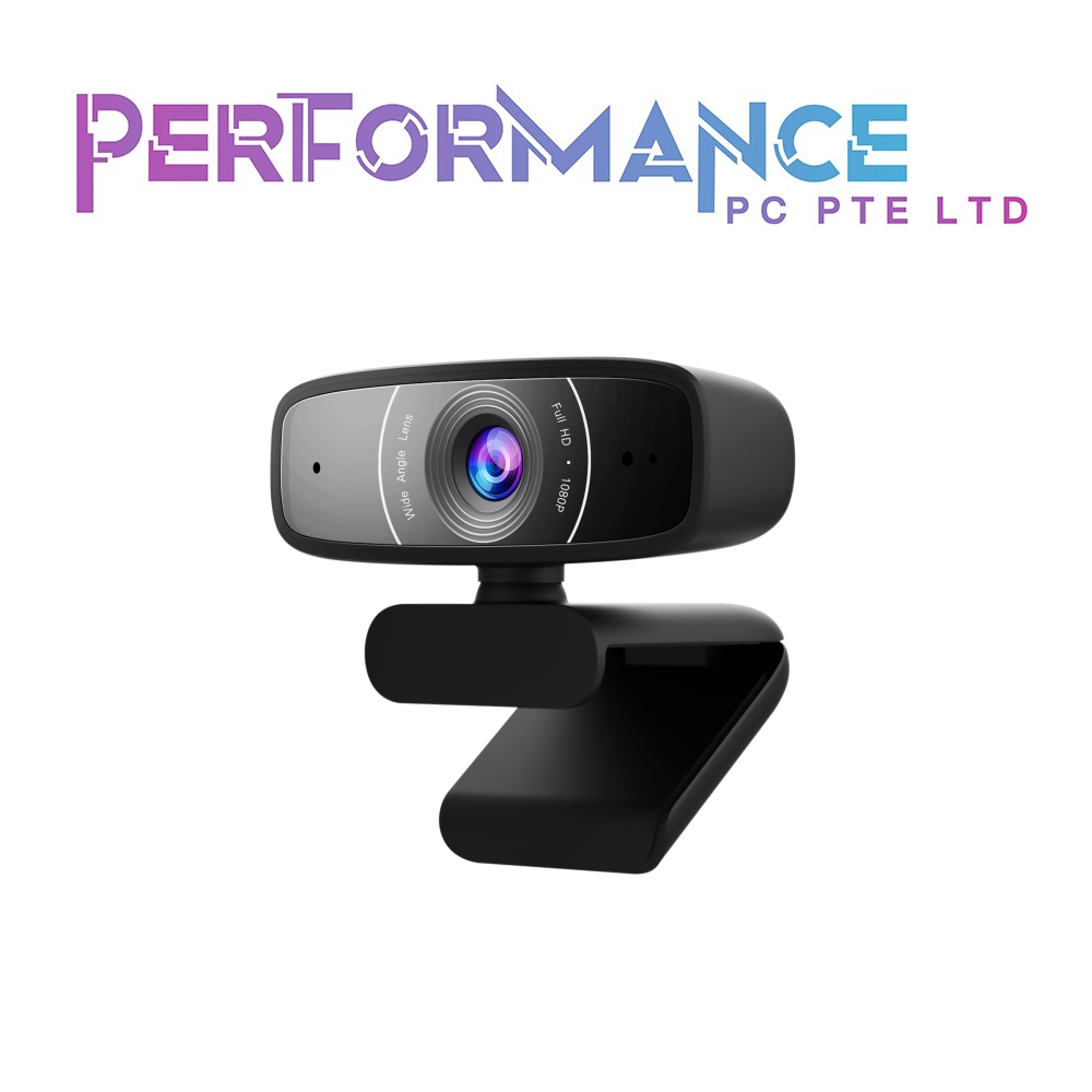 ASUS Webcam C3 USB camera with 1080p 30 fps recording, beamforming microphone for better live-streaming video and audio quality (2 YEARS WARRANTY BY BAN LEONG TECHNOLOGIES PTE LTD)