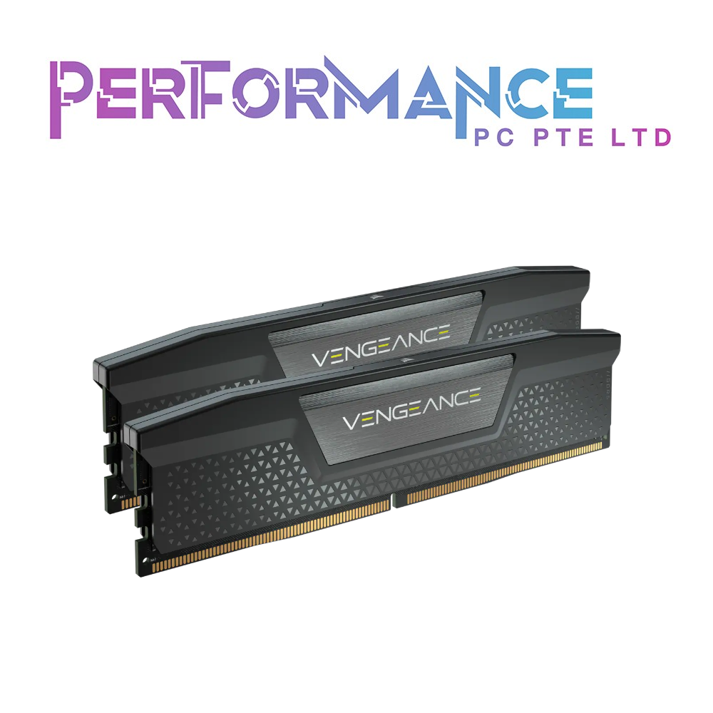 CORSAIR VENGEANCE DDR5 32GB 64GB (2x16GB) (2x32GB) DRAM 5200MHz C40 Memory Kit Black/White (LIMITED LIFETIME WARRANTY BY CONVERGENT SYSTEMS PTE LTD)