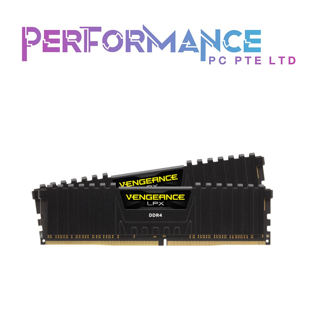 CORSAIR VENGEANCE LPX 16GB (2 x 8GB)/ 32GB (2 x 16GB) DDR4 DRAM 2666MHz/3200MHz/3600MHz C16/C18 AMD Ryzen Memory Kit - Black