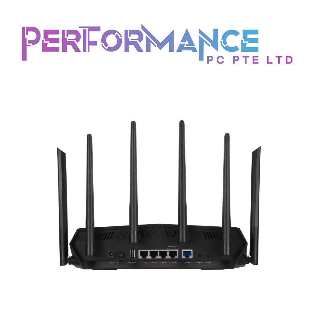 ASUS TUF-AX5400 TUF Gaming AX5400 Dual Band WiFi 6 Gaming Router with dedicated Gaming Port, 3 steps port forwarding, AiMesh for mesh WiFi, AiProtection Pro network security and AURA RGB lighting (3 YEARS WARRANTY BY AVERTEK ENTERPRISES PTE LTD)