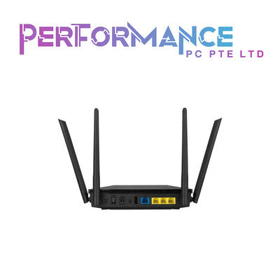 ASUS RT-AX53U AX1800 Dual Band WiFi 6 (802.11ax) Router supporting MU-MIMO and OFDMA technology, with AiProtection Classic network security powered by Trend Micro, compatible with ASUS AiMesh WiFi system (3 YEARS WARRANTY BY AVERTEK ENTERPRISES PTE LTD)